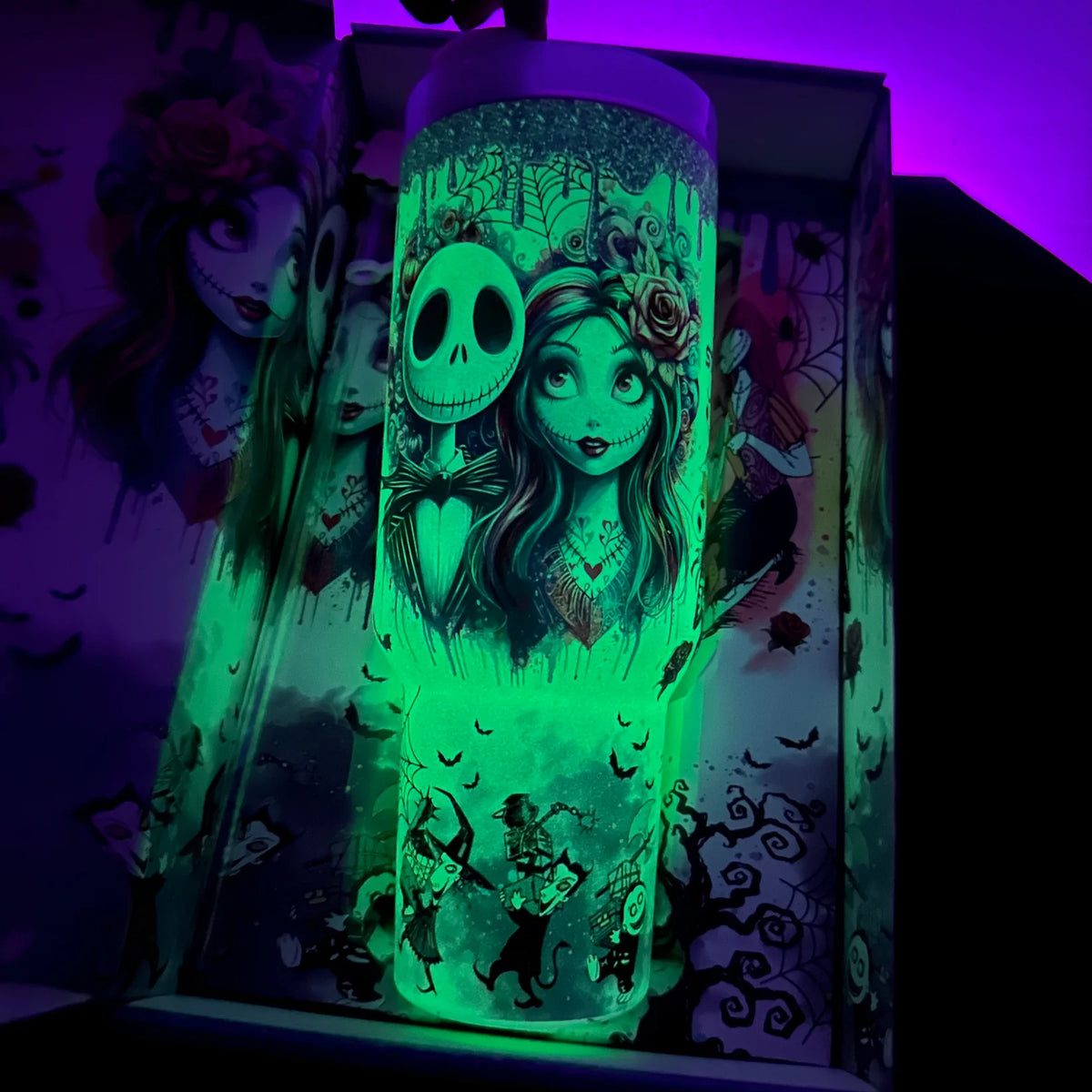 40oz Sally x Jack Skellington Tumbler