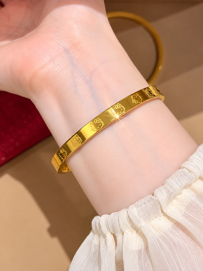 Hello Kitty Gold Color Bracelet
